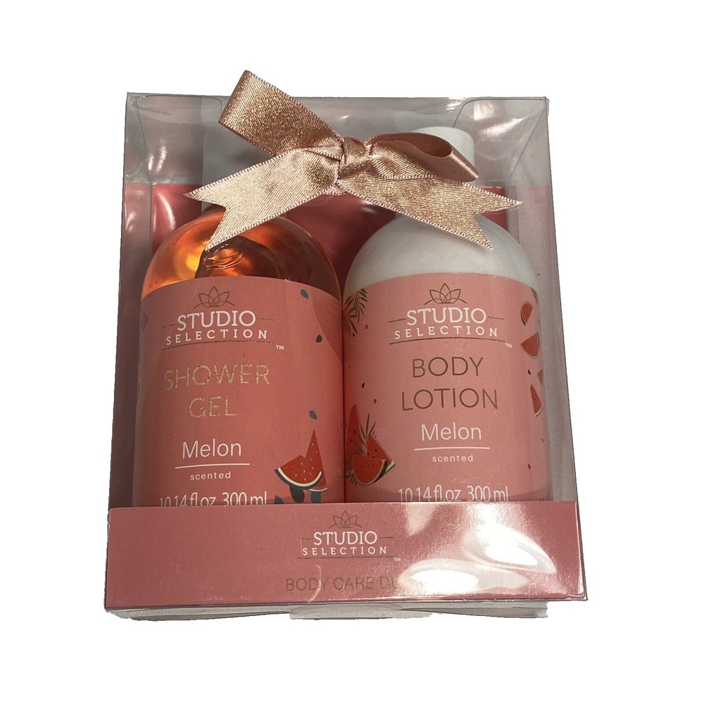 studio selection MELON shower gel &‎ body lotion 10.14 oz each